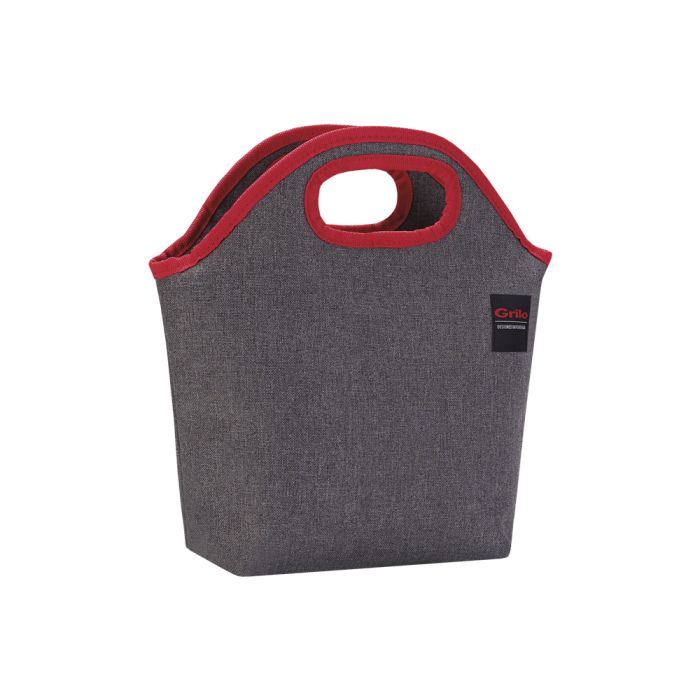 Grilo ST0004 COOLER BAG 6L (20x12x32cm) - GREY/RED
