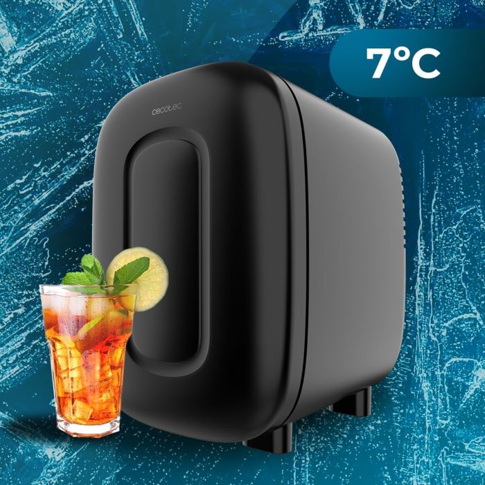 Cecotec 02689 Retro Refrigerator Bora Black 4 Litres, 12V-220V