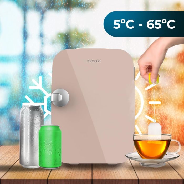 Cecotec 02694 Río Cream retro fridge, 4-litre capacity, 12-220 V