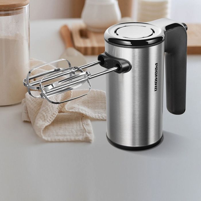 REDMOND MH2801 Hand Mixer, Black/Steel