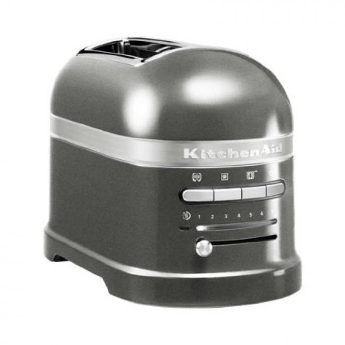 KitchenAid 5KMT2204EMS 2-slot Toaster, Artisan, Medallion Silver