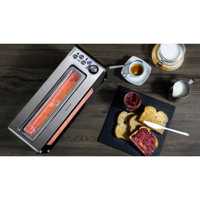 Cecotec 03042 Toaster Vision glass view