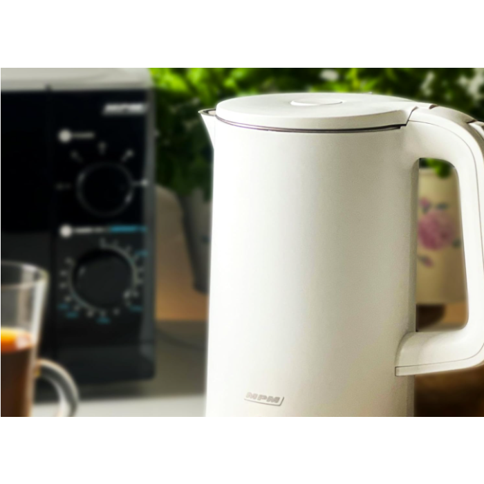 MPM MCZ-105 Double wall kettle /white/