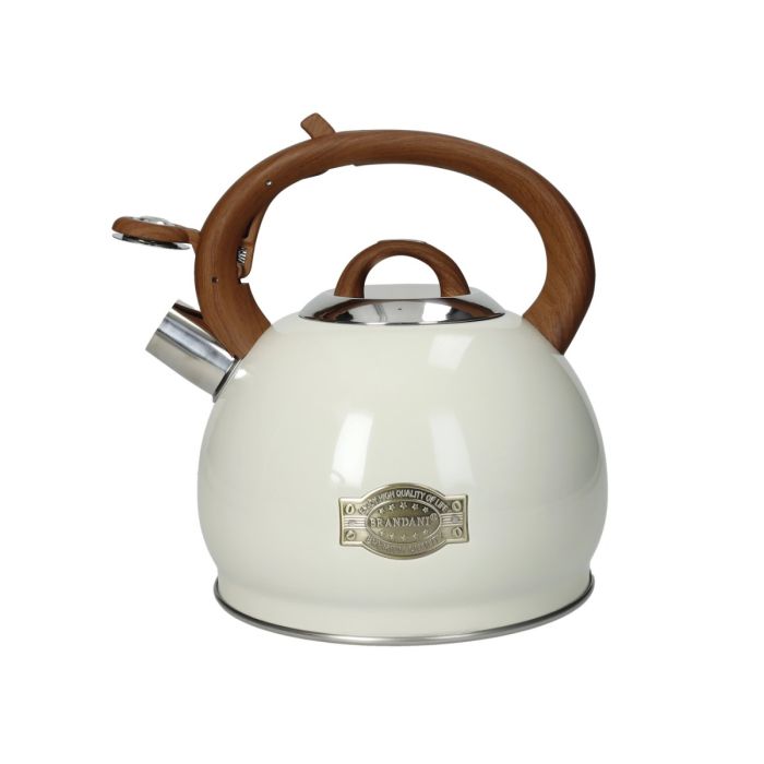 Brandani 59164 kettle stainless steel ivory 2.7l
