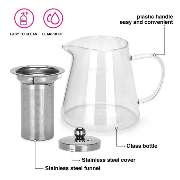 Fissman 6479 Tea press with filter 950ml