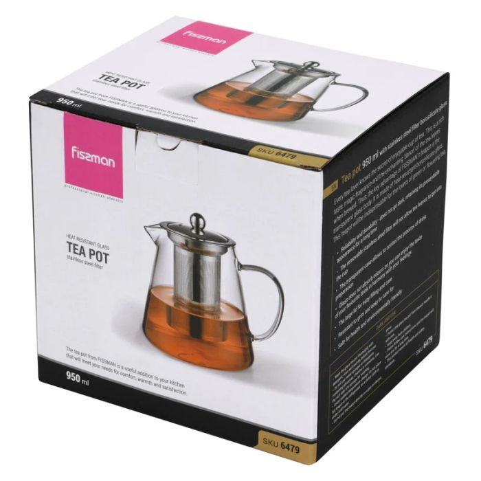 Fissman 6479 Tea press with filter 950ml