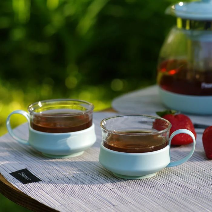 Fissman 6484 tea pot & mugs set 5pcs