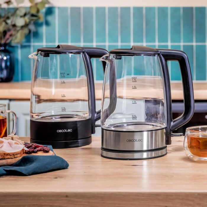 Cecotec 00169 Borosilicate glass kettle ThermoSense 320 1.7L, 2200W