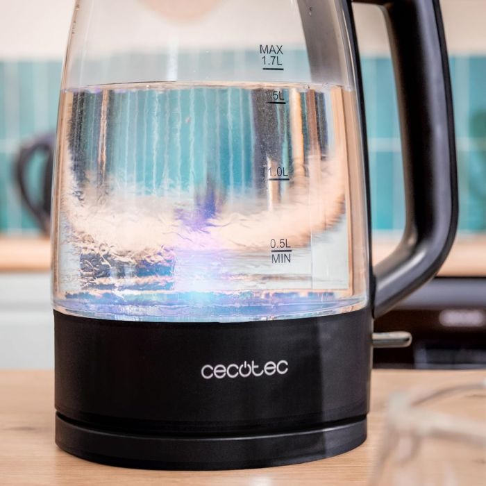 Cecotec 00169 Borosilicate glass kettle ThermoSense 320 1.7L, 2200W