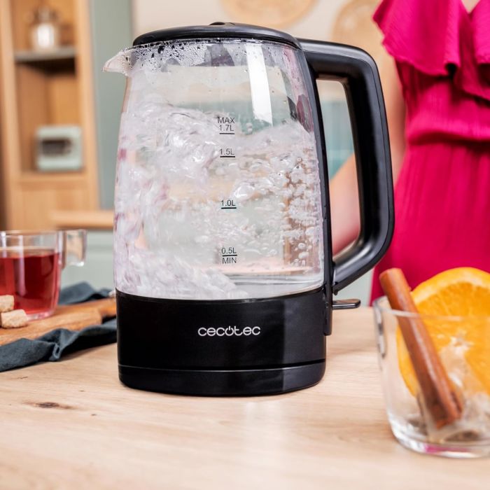 Cecotec 00169 Borosilicate glass kettle ThermoSense 320 1.7L, 2200W