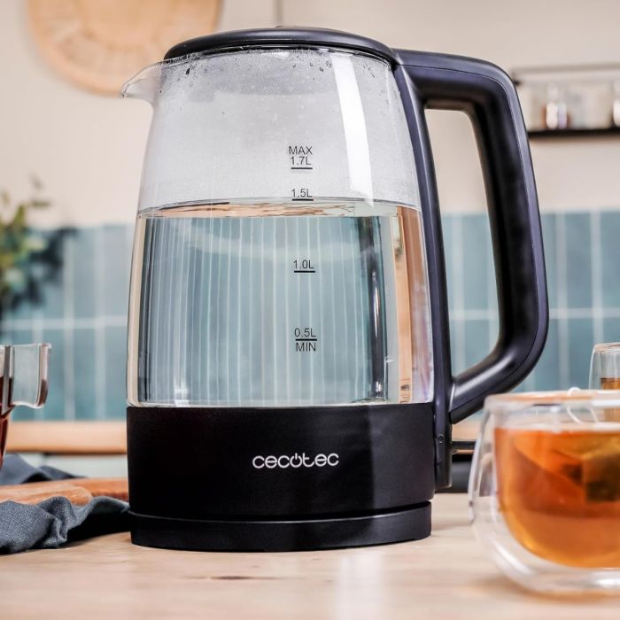 Cecotec 00169 Borosilicate glass kettle ThermoSense 320 1.7L, 2200W