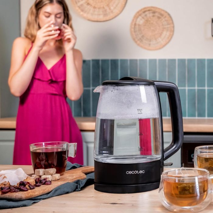 Cecotec 00169 Borosilicate glass kettle ThermoSense 320 1.7L, 2200W