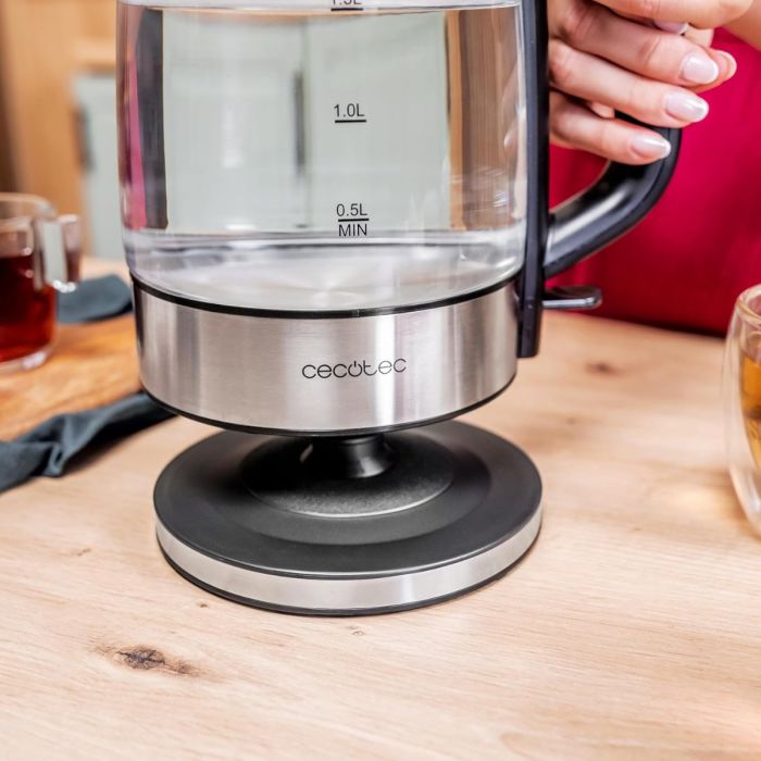 Cecotec 00170 Borosilicate glass kettle ThermoSense 340 1.7L, 2200W