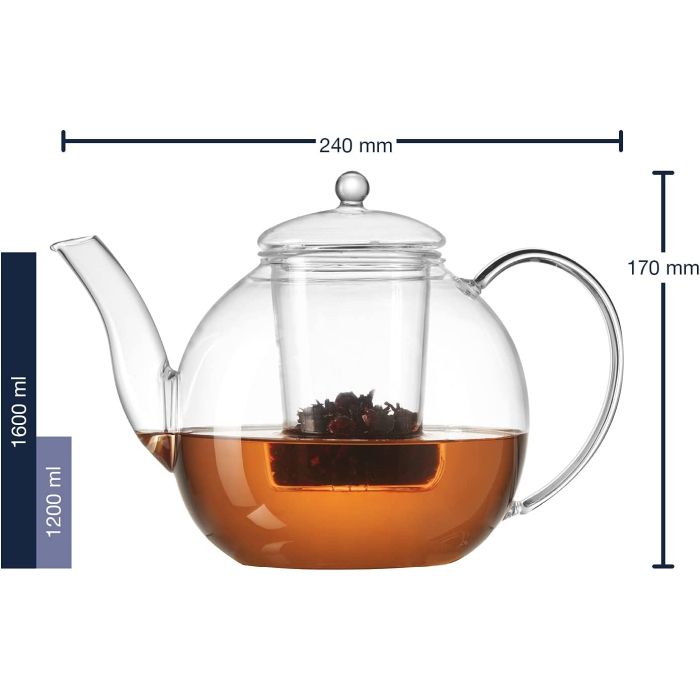 Leonardo 34920 teapot with strainer 1.2l