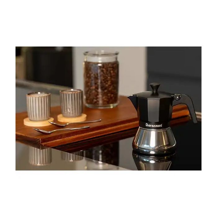 Barazzoni 83000510680 Coffee maker 6 cups black/inox