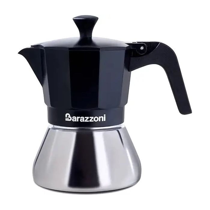 Barazzoni 83000510680 Coffee maker 6 cups black/inox