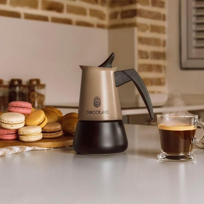 Cecotec 00164 Italian coffee maker Piccolina 200 Gold