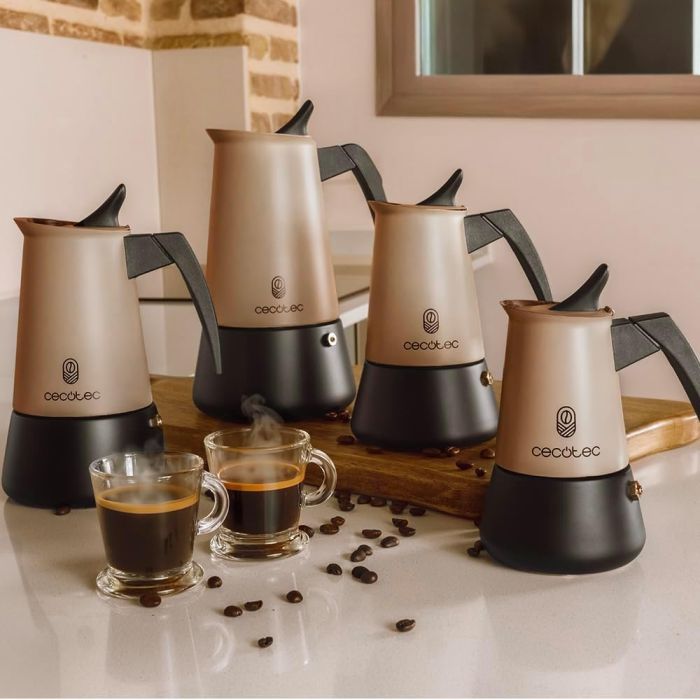 Cecotec 00164 Italian coffee maker Piccolina 200 Gold