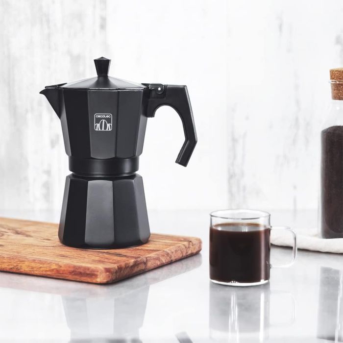 Cecotec 01669 Cafetera Italiana Cumbia Mokclassic 1200 Black