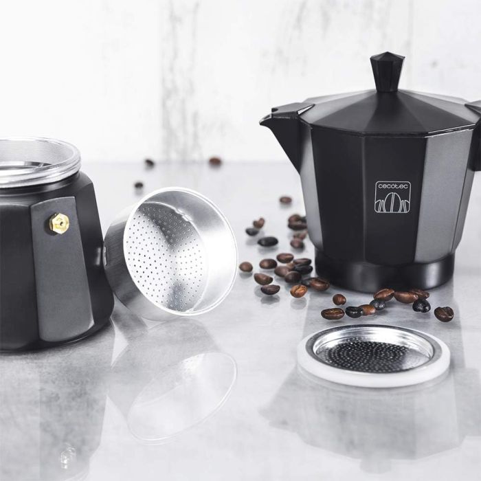 Cecotec 01669 Cafetera Italiana Cumbia Mokclassic 1200 Black