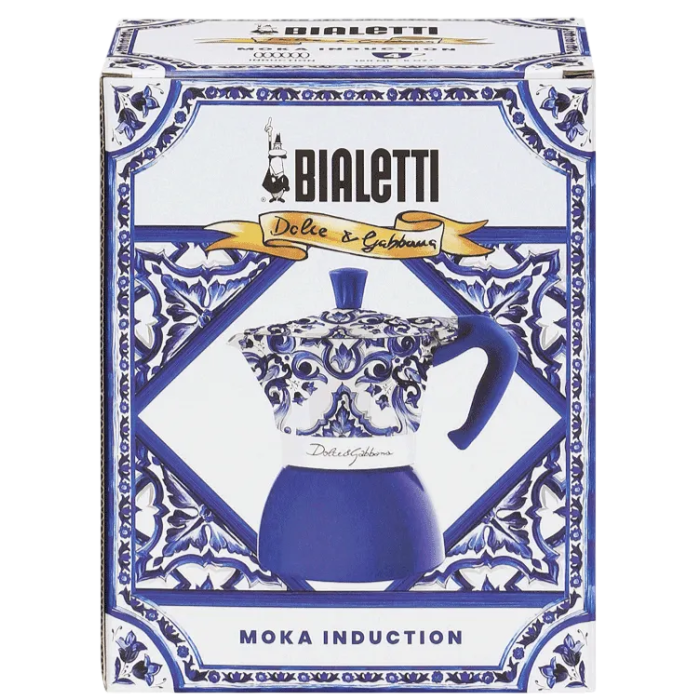 Bialetti Moka induction D&G Blue Med. 4 cups