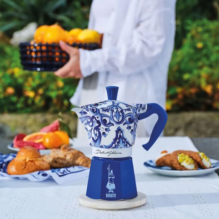 Bialetti Moka induction D&G Blue Med. 6 cups
