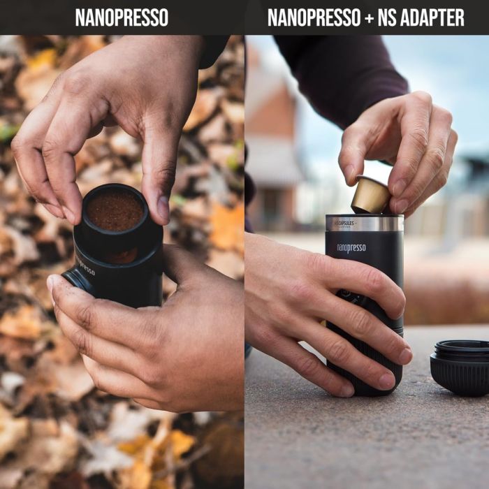 Wacaco Nanopresso portable coffee machine+NS adapter