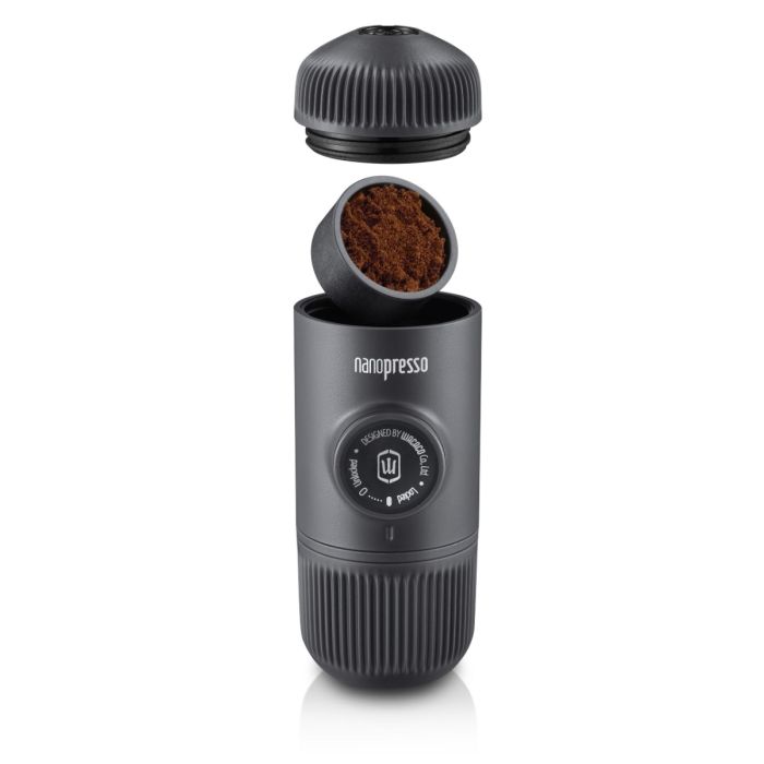 Wacaco Nanopresso Dark Grey portable coffee machine+Case