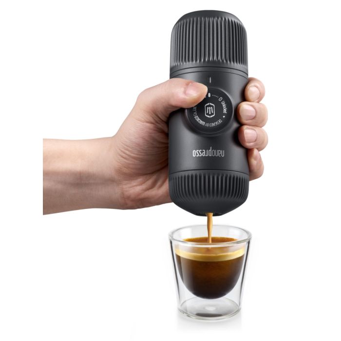 Wacaco Nanopresso Dark Grey portable coffee machine+Case