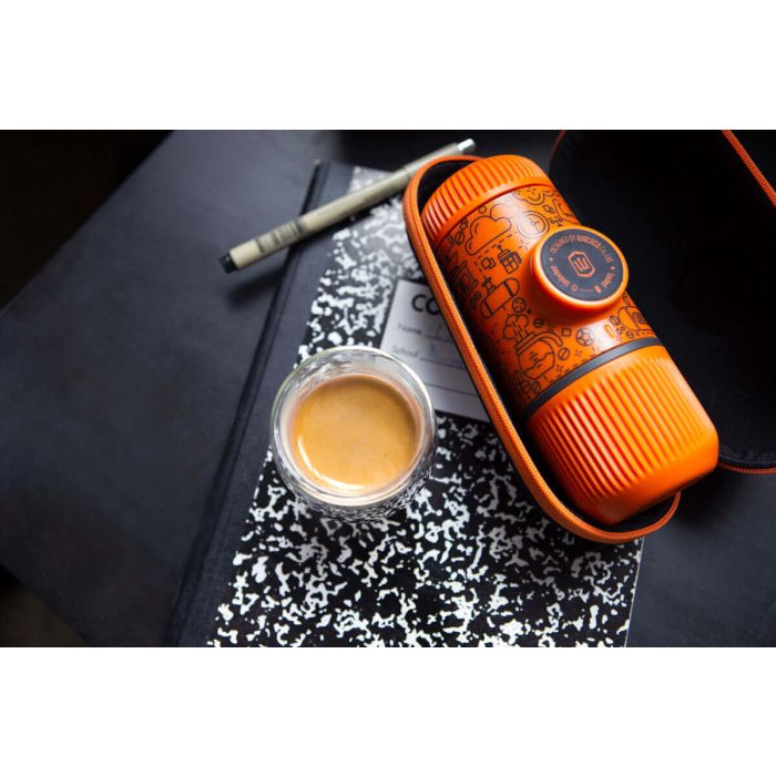 Wacaco Nanopresso Orange portable coffee machine+carrying bag