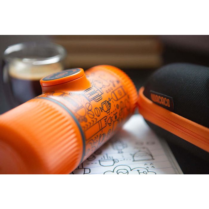 Wacaco Nanopresso Orange portable coffee machine+carrying bag