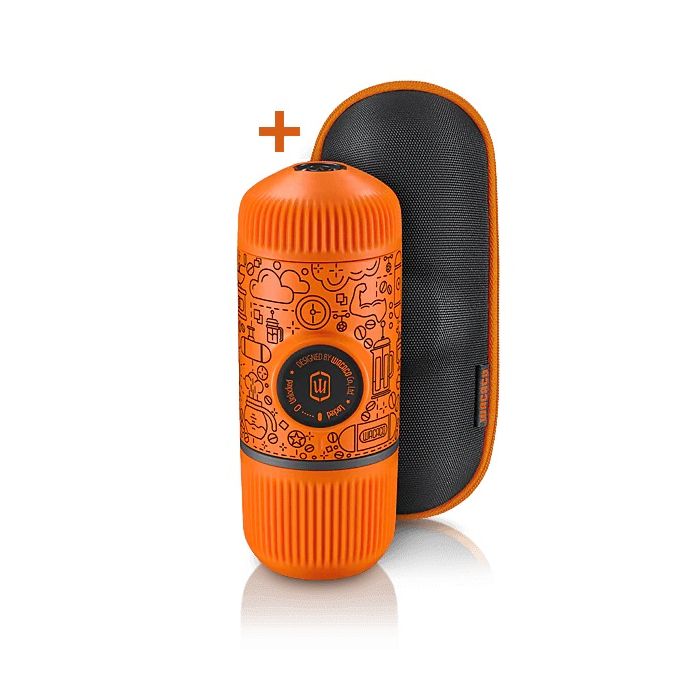 Wacaco Nanopresso Orange portable coffee machine+carrying bag