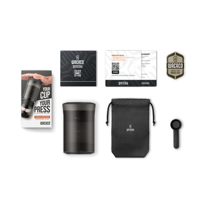 Wacaco Prestina Black portable coffee maker