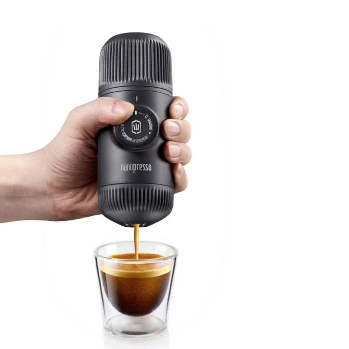 Wacaco Nanopresso Gray portable coffee machine+carrying bag