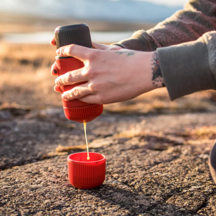 Wacaco Nanopresso Red portable coffee machine+carrying bag