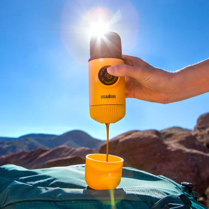 Wacaco Nanopresso Yellow portable coffee machine+carrying bag