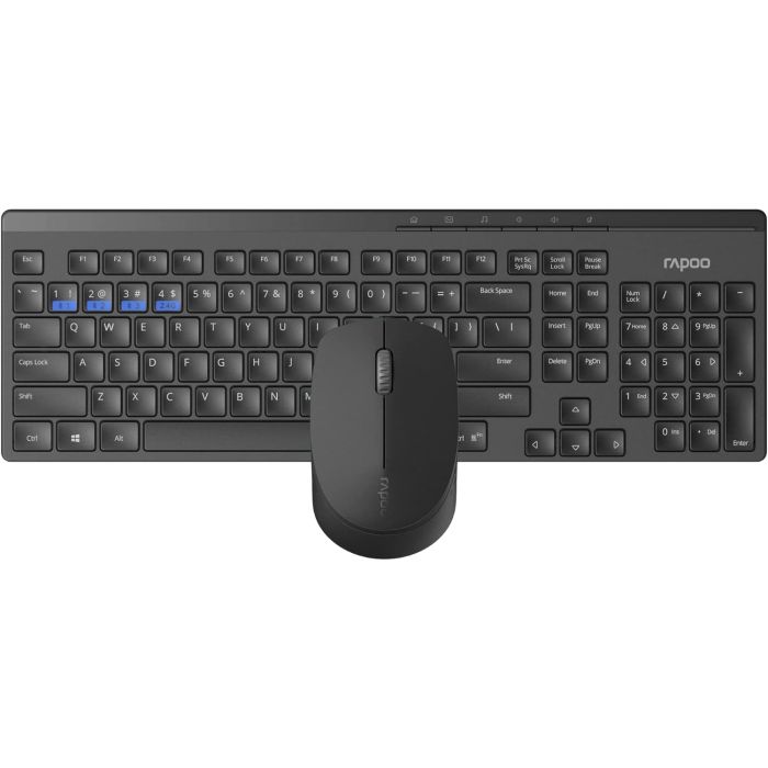 Hama Rapoo "8100M" Wireless Multi-Mode Deskset, Black (192935)