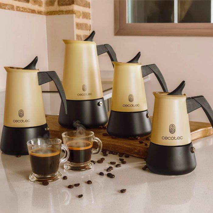 Cecotec A01_EU01_113689  Italian coffee maker Piccolina 200 Beige