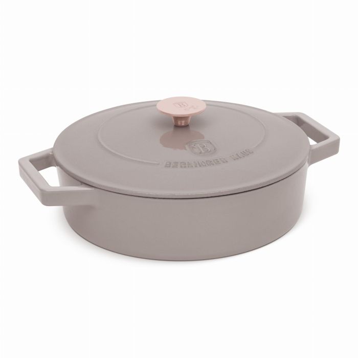 Berlinger Haus BH6527 Taupe cast iron shallow pot 26cm