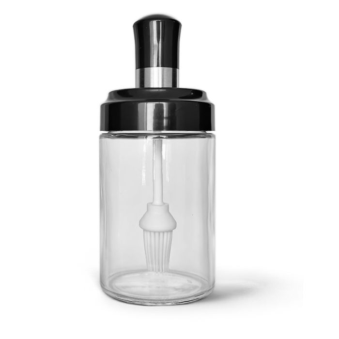 Fissman 6423 glass oil bottle with silicone brush 250ml
