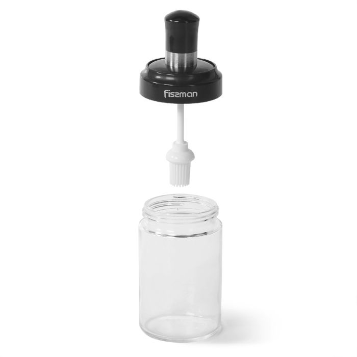 Fissman 6423 glass oil bottle with silicone brush 250ml