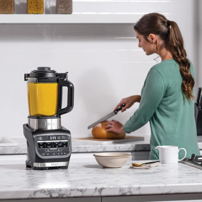 Ninja HB150EU Mixer Soup Maker, Stainless Steel, Black