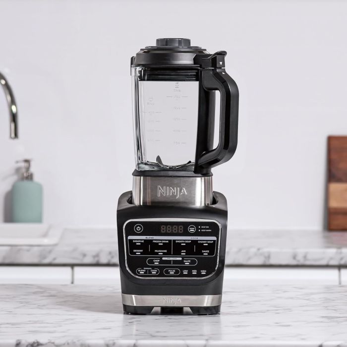 Ninja HB150EU Mixer Soup Maker, Stainless Steel, Black