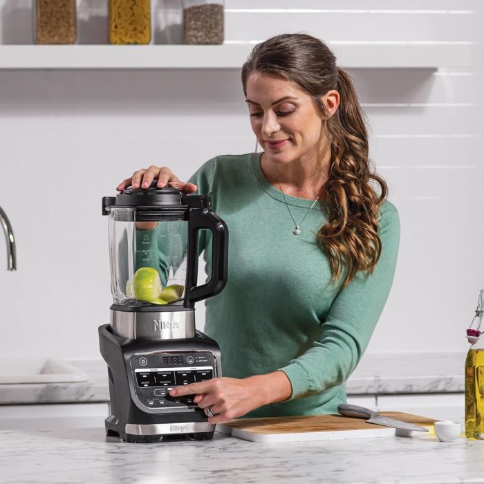 Ninja HB150EU Mixer Soup Maker, Stainless Steel, Black