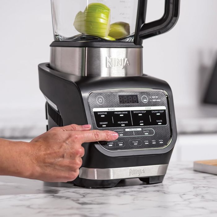 Ninja HB150EU Mixer Soup Maker, Stainless Steel, Black