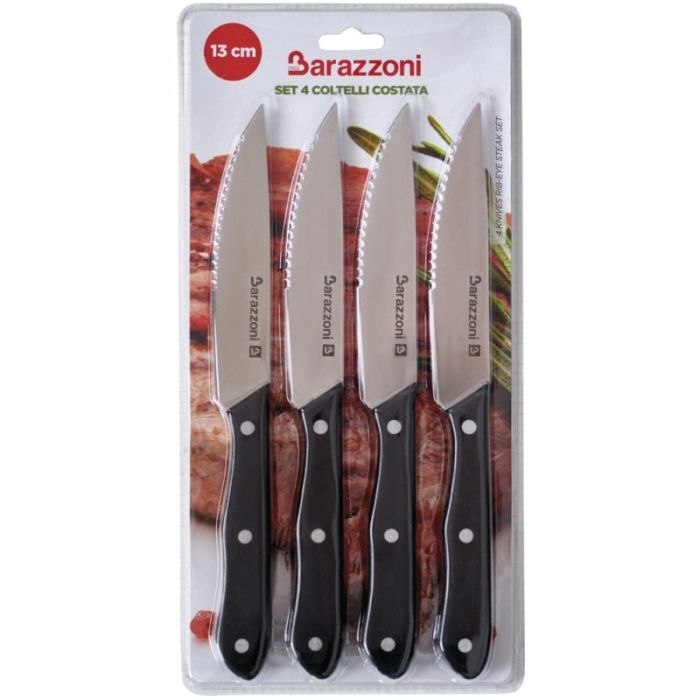 Barazzoni 802171060 KNIVES RIB-EYE STEAK SET 4 PCS