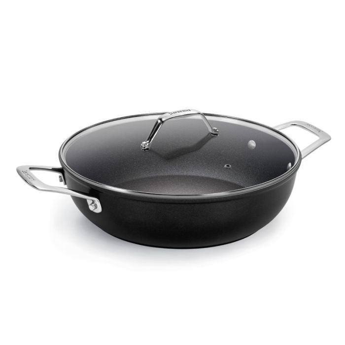 Barazzoni 85560403298 BLACK TITAN low casserole & lid 32cm