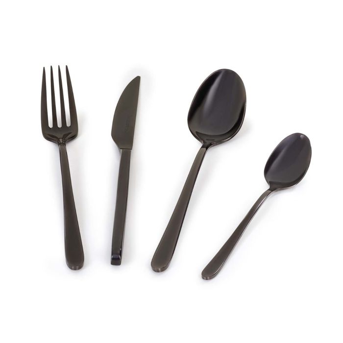 Barazzoni 71490002411 MALACHITE titanium polished cutlery set 24 pcs