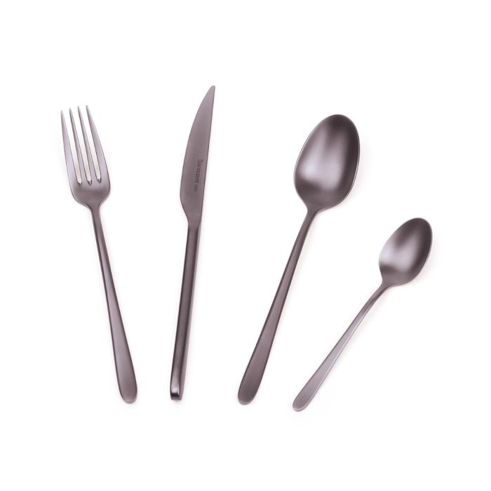 Barazzoni 71490002461 MALACHITE satin titanium cutlery set 24 pcs