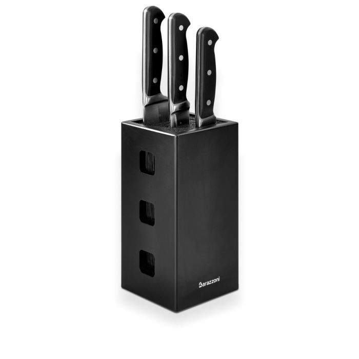 Barazzoni 802070085 knife block with insert 11.4x11.6x24.2cm